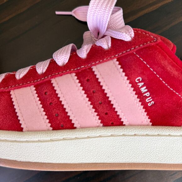 Size 7.5 - adidas Campus 00s Low Scarlet Red Gum sole - H03477 - Picture 14 of 14